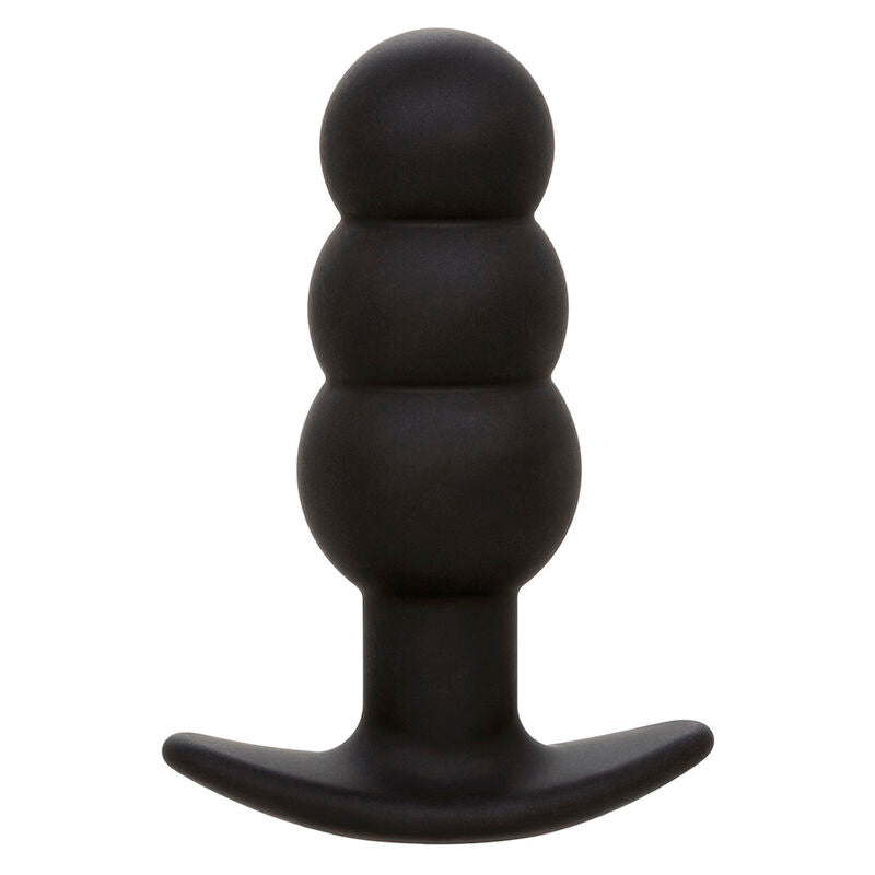 CALEXOTICS - ROCK BOTTOM PLUG ANAL PERLÉ 10 VIBRATIONS SILICONE NOIR - Sensualia