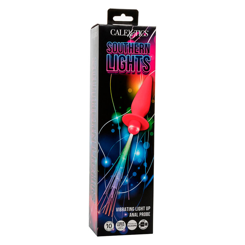 CALEXOTICS - SOUTHERN LIGHTS LIGHT UP PLUG ANAL 10 VIBRATIONS SILICONE ROSE - Sensualia