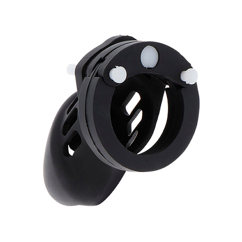 HIDDEN DESIRE - EXTREME CAGE DE CHASTETÉ SILICONE TAILLE S NOIR - Sensualia