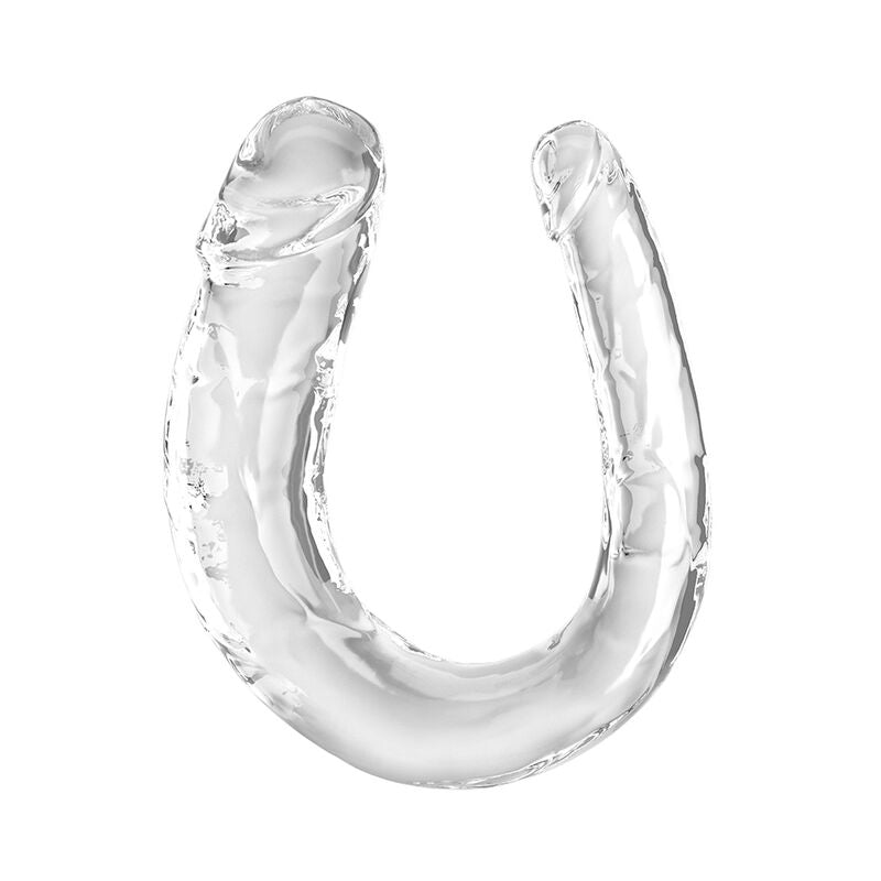 KING COCK - DOUBLE TROUBLE DOUBLE GODE 33 CM TRANSPARENT - Sensualia