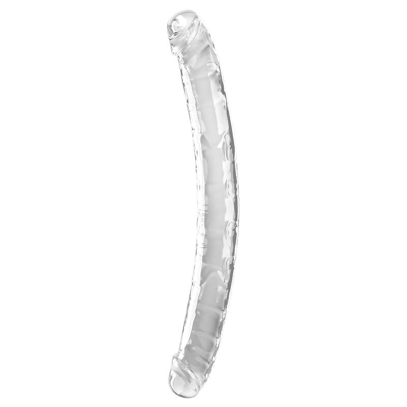 KING COCK - DOUBLE TROUBLE DOUBLE GODE 46 CM TRANSPARENT - Sensualia