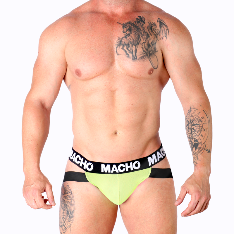 MACHO - MX28FA JOCK VERDE FLUOR S - Sensualia