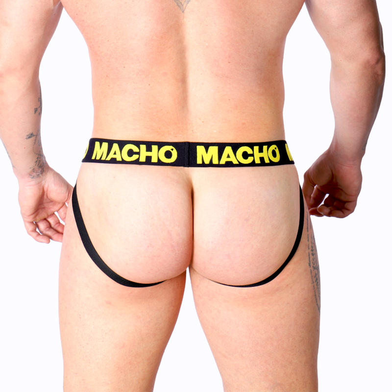 MACHO - MX25A JOCK AMARILLO LYCRA S - Sensualia