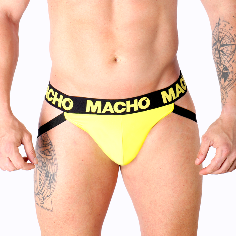 MACHO - MX25A JOCK AMARILLO LYCRA S - Sensualia