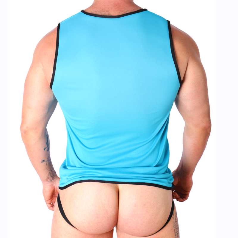 MACHO - T-SHIRT BLEU S/M - Sensualia