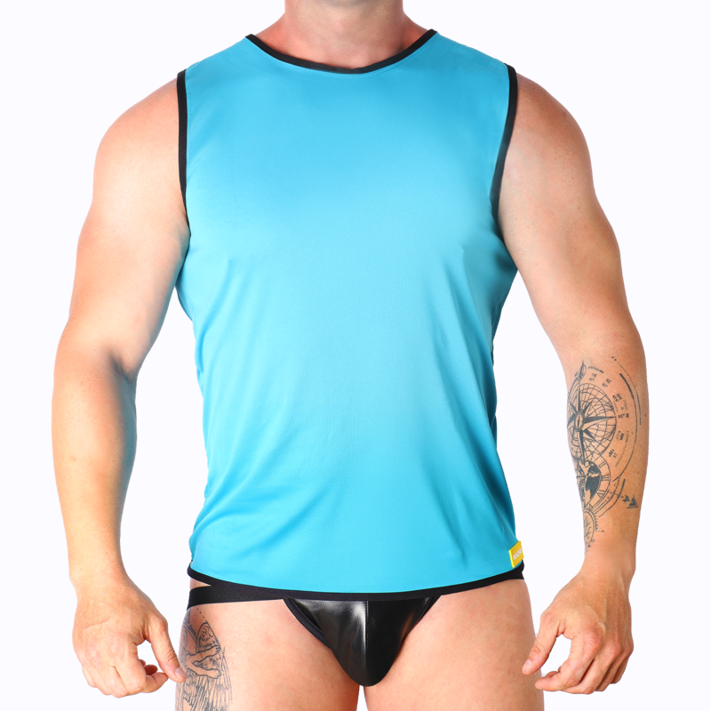 MACHO - T-SHIRT BLEU S/M - Sensualia