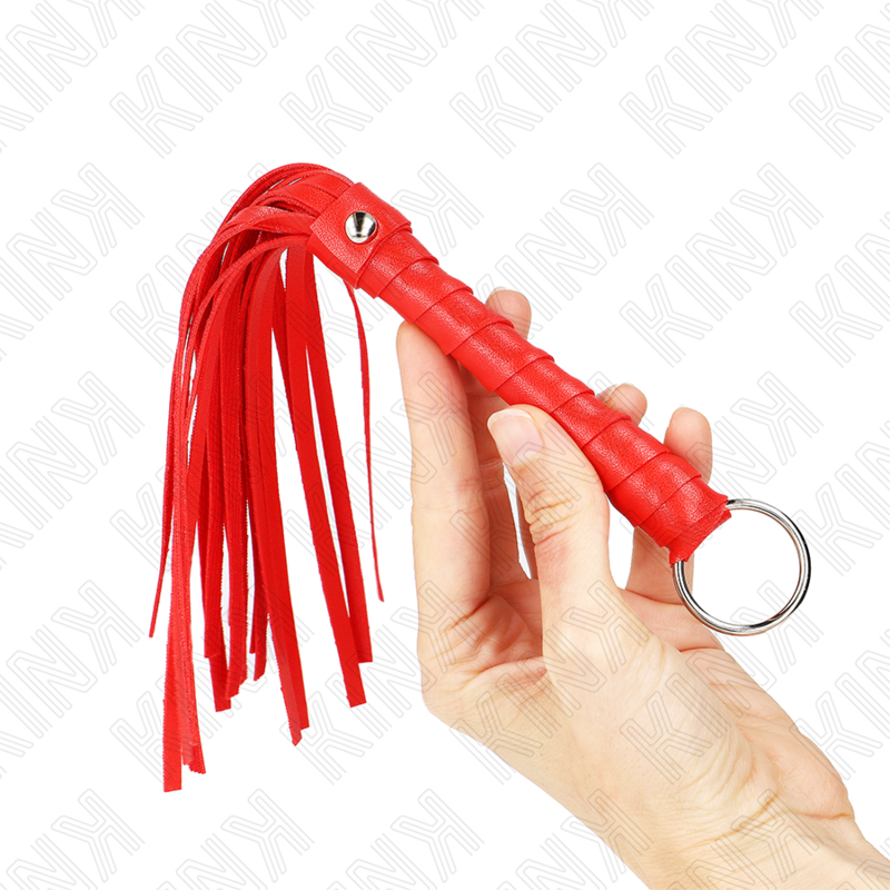 KINK - MINI FOUET SIMPLE ROUGE 28 CM - Sensualia