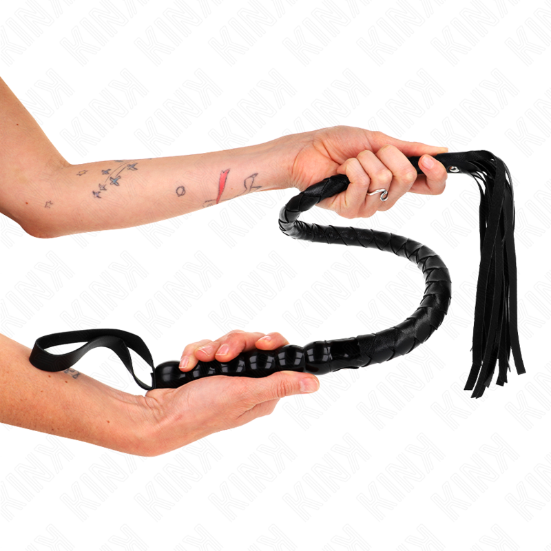 KINK - FOUET SERPENT EN PERLES 80 CM - Sensualia