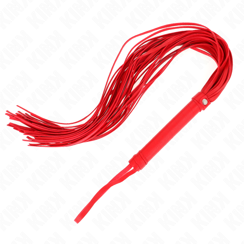 KINK - FOUET PVC SOUPLE ROUGE 70 CM - Sensualia