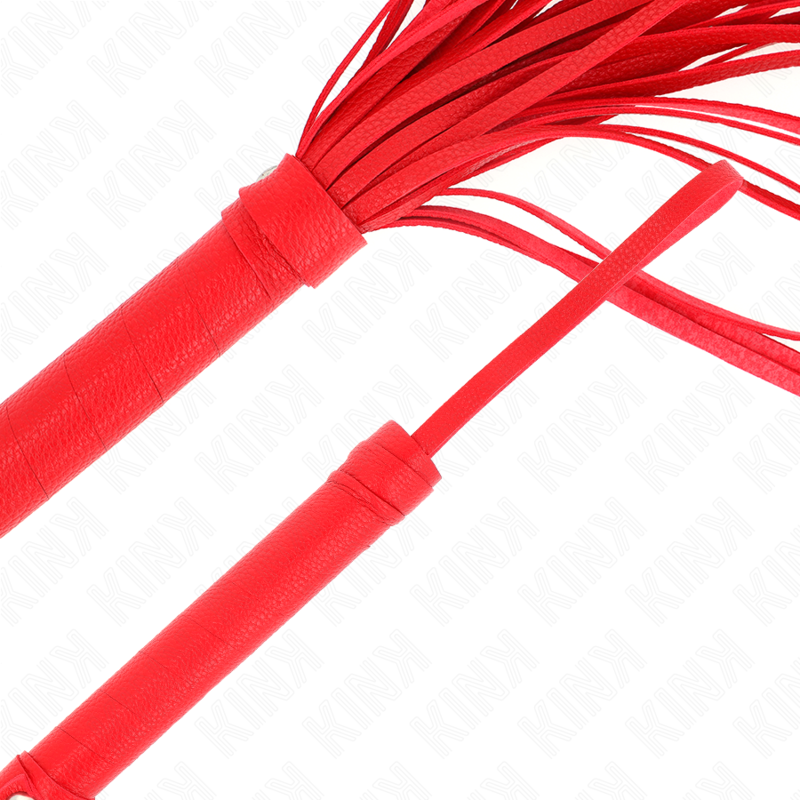 KINK - FOUET PVC SOUPLE ROUGE 70 CM - Sensualia