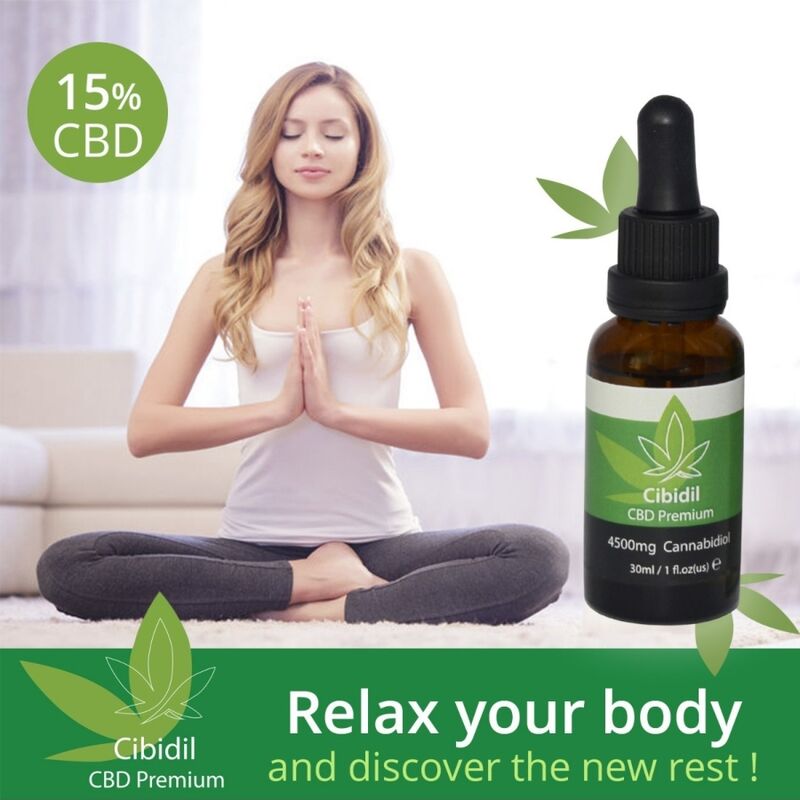 500 COSMETICS - CIBIDIL HUILE DE CBD RELAXANTE 15 % 30 ML - Sensualia