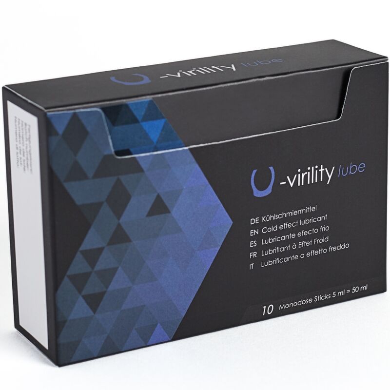 500 COSMETICS - U-VIRILITY LUBE LUBRIFIANT EFFET FROID 10 X 5 ML - Sensualia