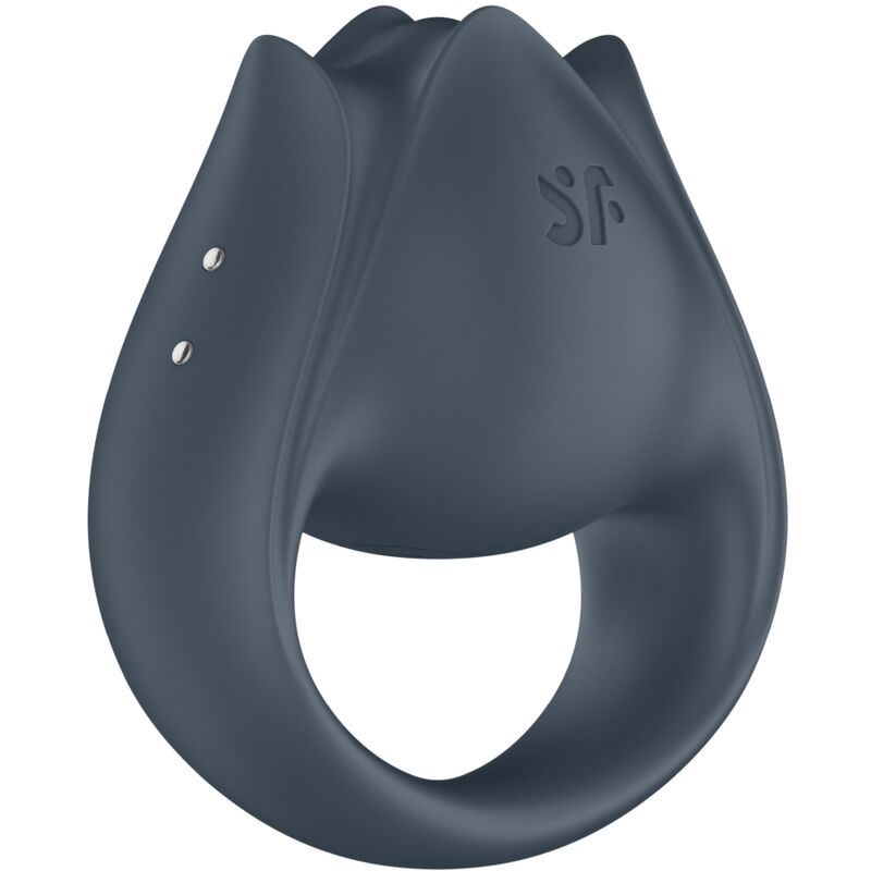 SATISFYER - PERFECT PAIR 2 MULTIVIBRATEUR 2 EN 1 ANNEAU PÉNIS ET STIMULATEUR DE DOIGTS GRIS - Sensualia