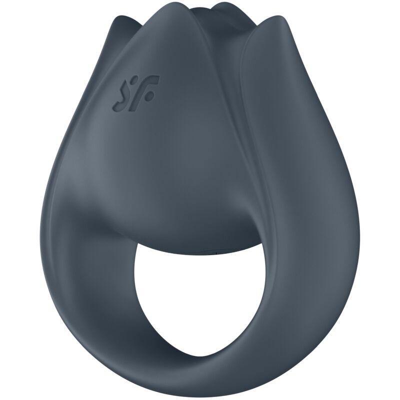SATISFYER - PERFECT PAIR 2 MULTIVIBRATEUR 2 EN 1 ANNEAU PÉNIS ET STIMULATEUR DE DOIGTS GRIS - Sensualia