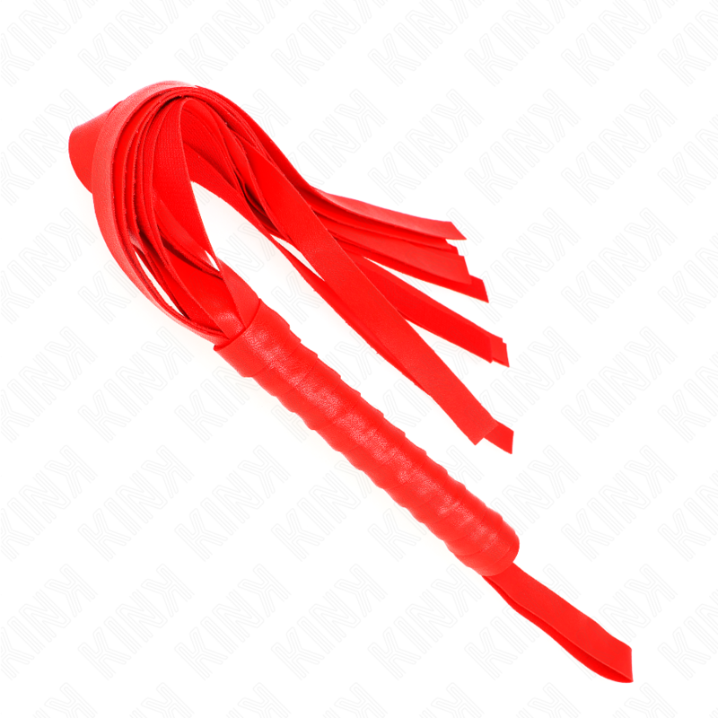 KINK - Fouet à queue large rouge 48,5 CM - Sensualia