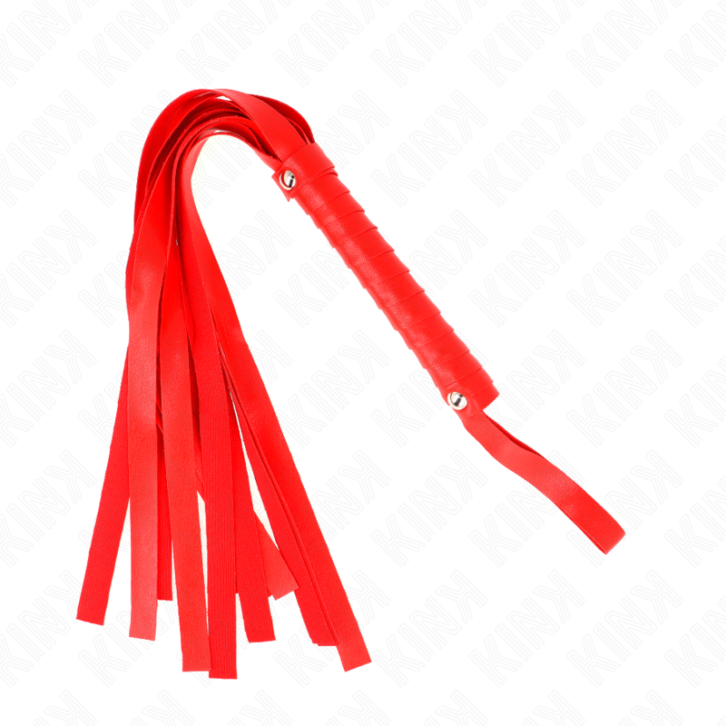 KINK - Fouet à queue large rouge 48,5 CM - Sensualia