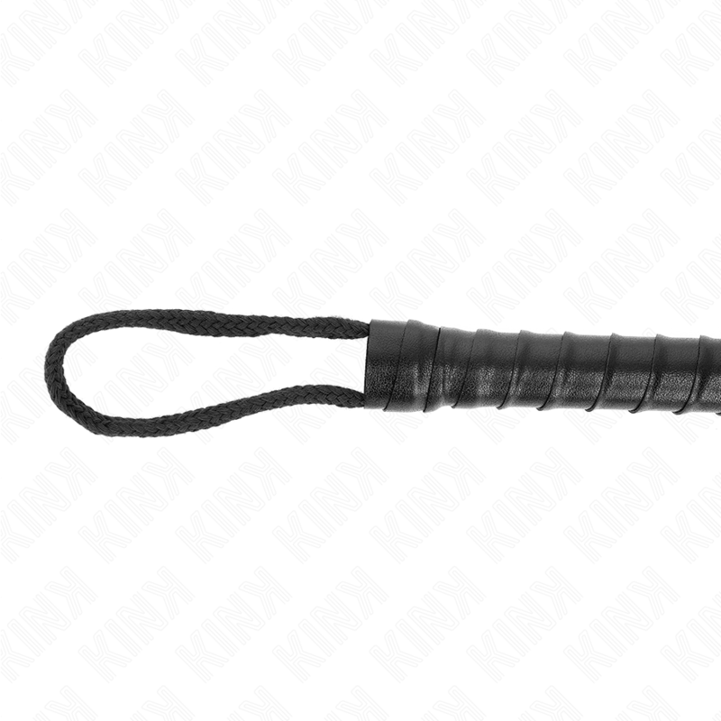 KINK - FOUET CORDE NOIRE 56 CM - Sensualia