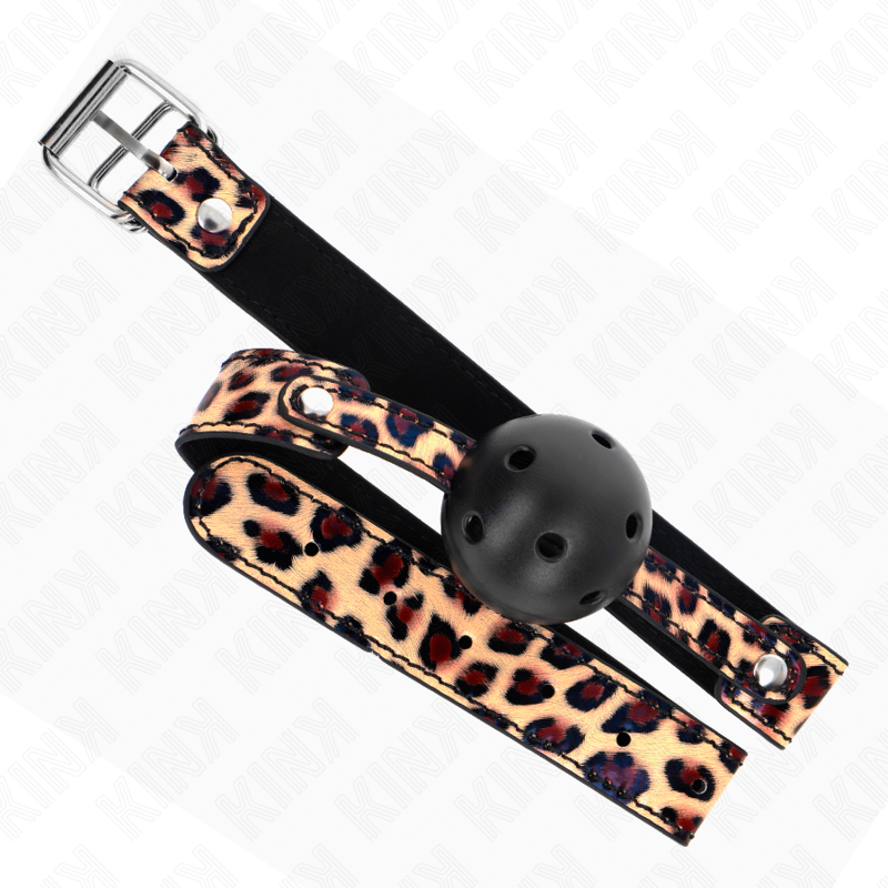 KINK - BALLE RESPIRANTE LÉOPARD 4,5 CM BAG 65 x 2,5 CM - Sensualia