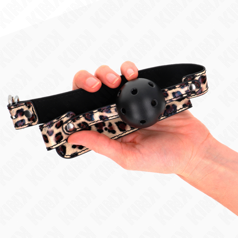 KINK - BALLE RESPIRANTE LÉOPARD 4,5 CM BAG 65 x 2,5 CM - Sensualia
