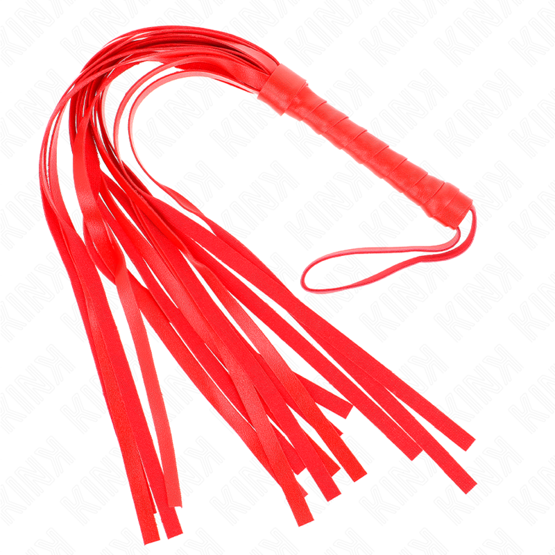KINK - FOUET SIMPLE ROUGE 45 CM - Sensualia