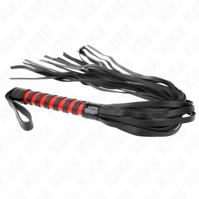 KINK - FOUET LONG RAYÉ 70 CM - Sensualia