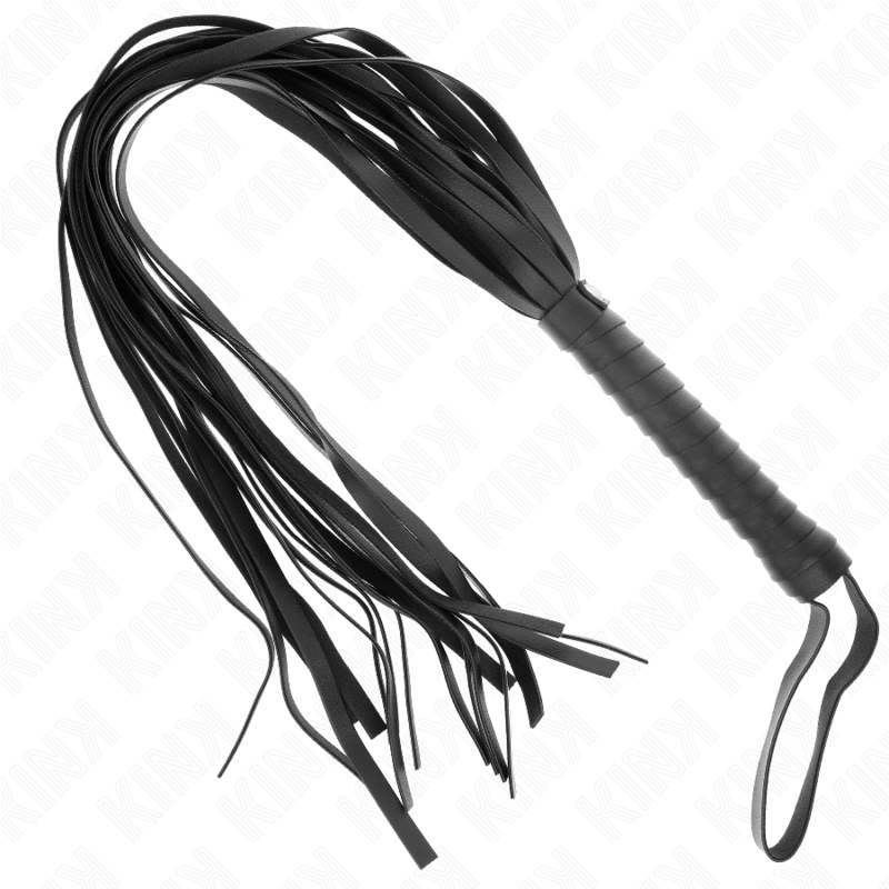 KINK - FOUET NEGRO MANCHE COURT LONG QUEUE 70 CM - Sensualia