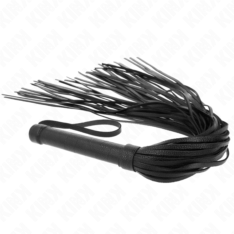 KINK - FOUET PVC SOUPLE NOIR 70 CM - Sensualia