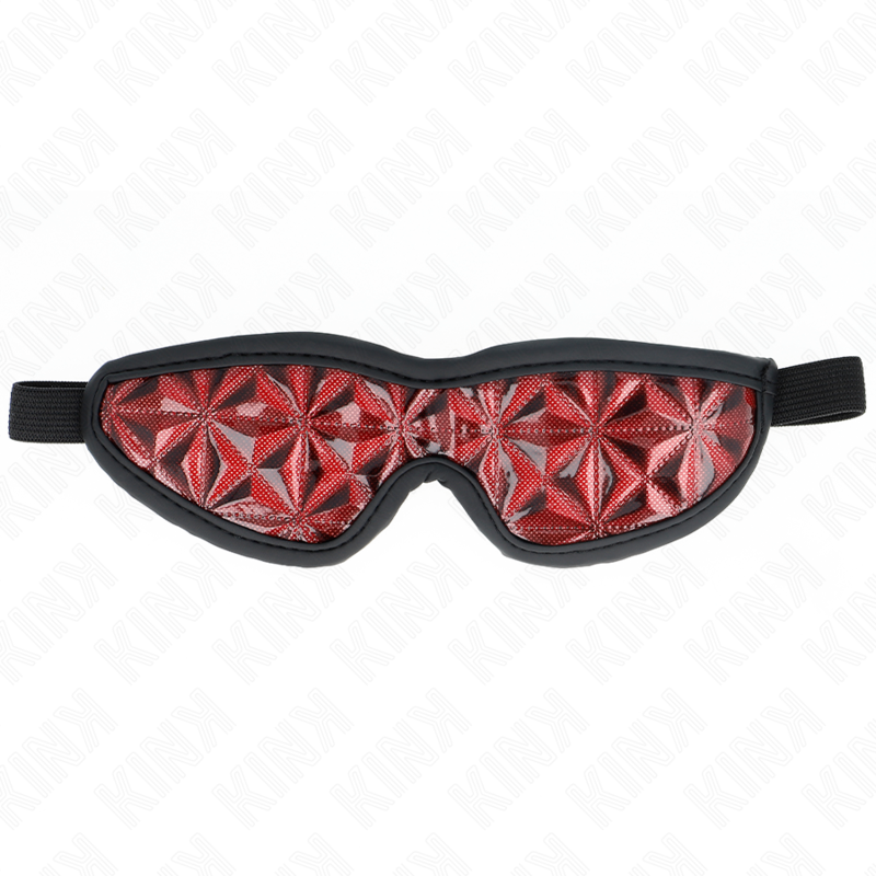 KINK - SERRE-TÊTE MOTIF DIAMANTS ROUGE 20,5 x 6 CM - Sensualia
