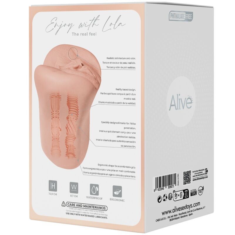 ALIVE - MASTURBADEUR MASCULIN FLEX VAGINAL TAILLE M ALIVE