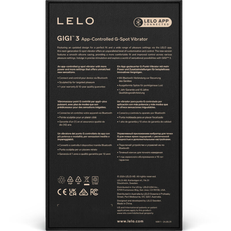 LELO - GIGI™ 3 VIBRATEUR POINT G VIOLET - Sensualia