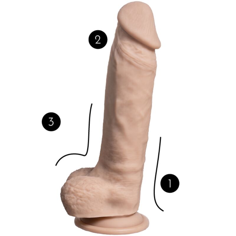 SILEXD - MODÈLE 1 PÉNIS RÉALISTE PREMIUM SILEXPAN SILICONE 21.5 CM SILEXD
