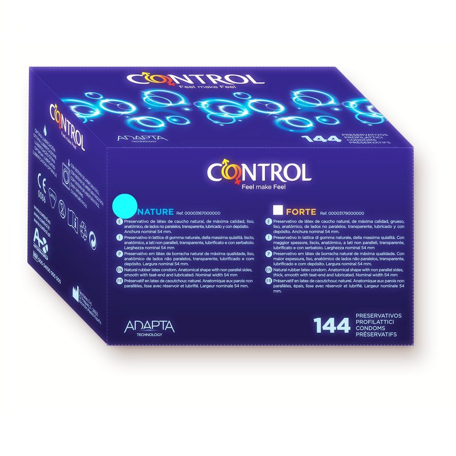 CONTROL - PRÉSERVATIFS ADAPTA NATURE 144 UNITÉS - Sensualia