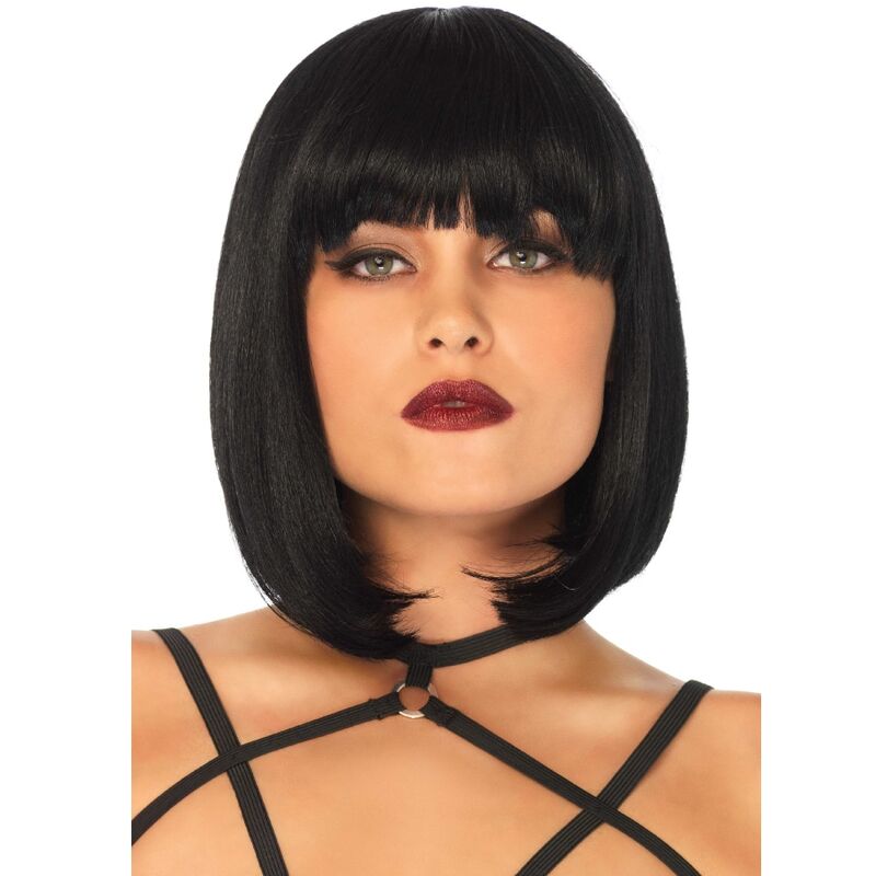 LEG AVENUE - PERRUQUE BOB COURTE NATURELLE NOIRE - Sensualia