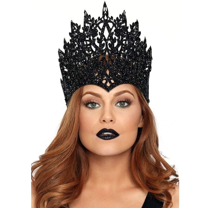 LEG AVENUE - COURONNE AVEC PAILLETTES ET BIJOUX NOIR - Sensualia
