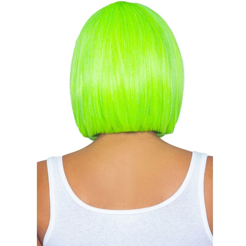 LEG AVENUE - PERRUQUE BOB FLUORESCENTE VERT FLUO - Sensualia