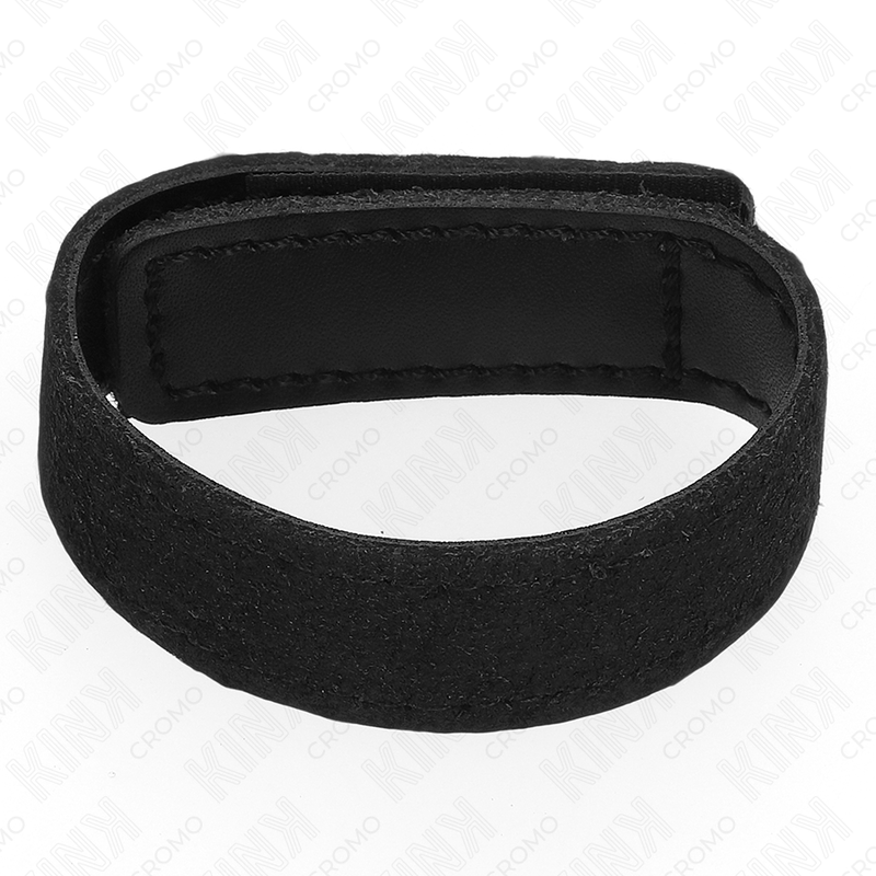 KINK - ANNEAU PÉNIS EN CUIR AVEC FERMETURE VELCRO 20 X 2 CM - Sensualia