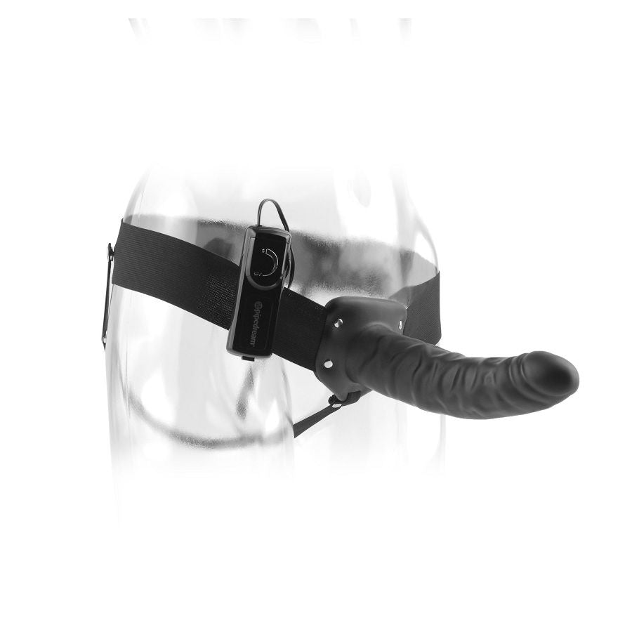 FETISH FANTASY SERIES - 19 CM VIBRANT CREUX STRAP-ON NOIR - Sensualia
