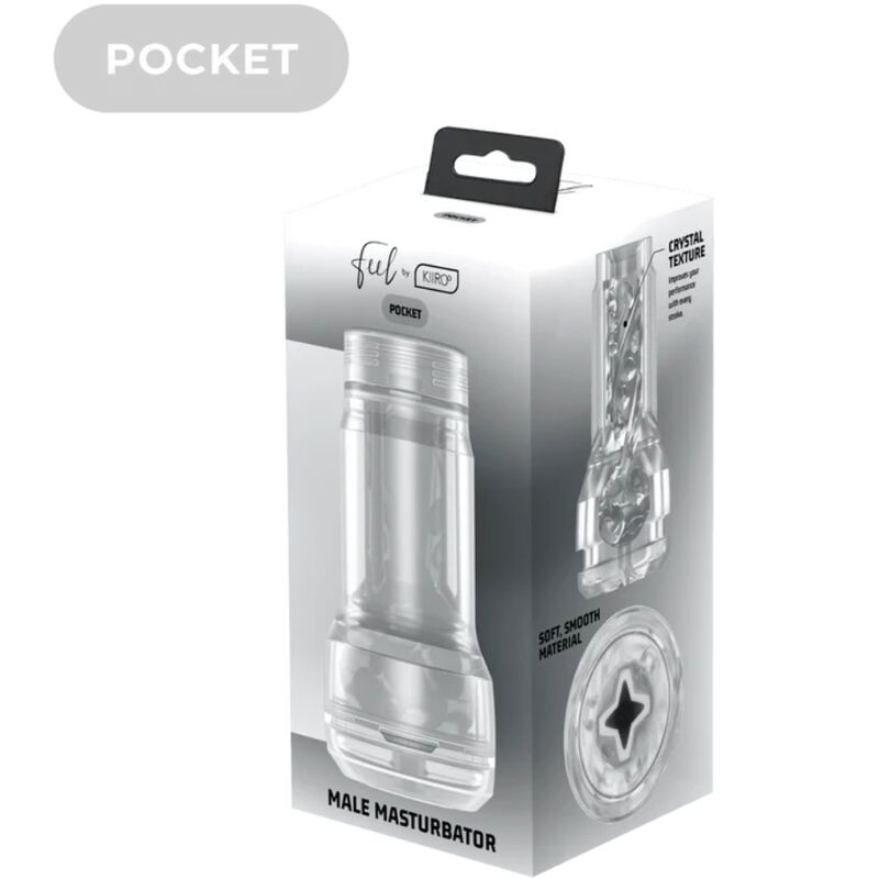 KIIROO - FEEL POCKET STROKER CRISTAL PAR KIIROO TRANSPARENT - Sensualia