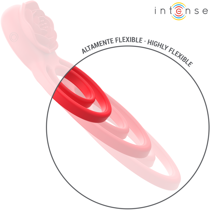 INTENSE - GAIL STIMULATEUR ROSE 10 VIBRATIONS ROUGE TELECOMMANDE - Sensualia