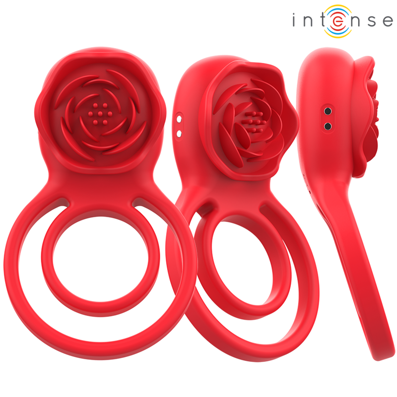INTENSE - GAIL STIMULATEUR ROSE 10 VIBRATIONS ROUGE TELECOMMANDE - Sensualia
