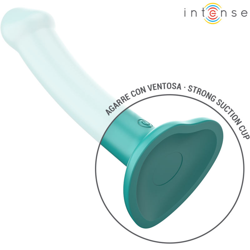 INTENSE - KATIE VIBRATEUR AVEC VENTOUSE 10 VIBRATIONS TÉLÉCOMMANDE BLEUE - Sensualia