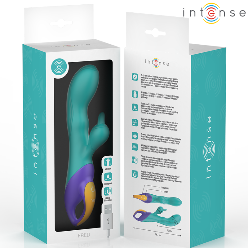 INTENSE - FRED VIBRATEUR RABBIT BLEU - Sensualia