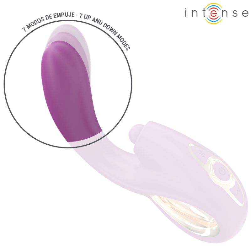INTENSE - LALI VIBRATEUR MULTIFONCTION POINT G TAPPING & THRUST & VIBRATION VIOLET - Sensualia