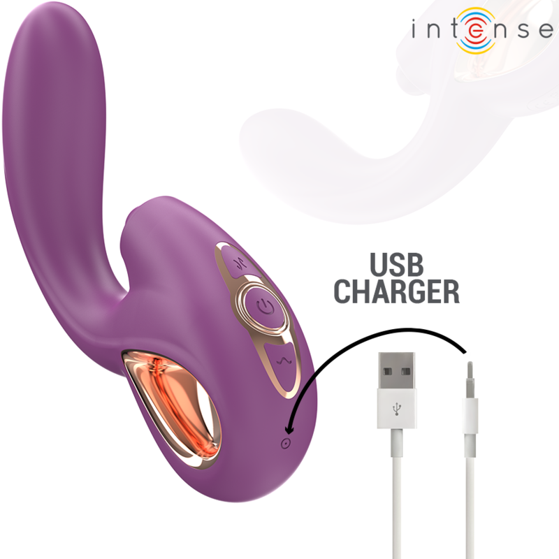 INTENSE - LALI VIBRATEUR MULTIFONCTION POINT G TAPPING & THRUST & VIBRATION VIOLET - Sensualia