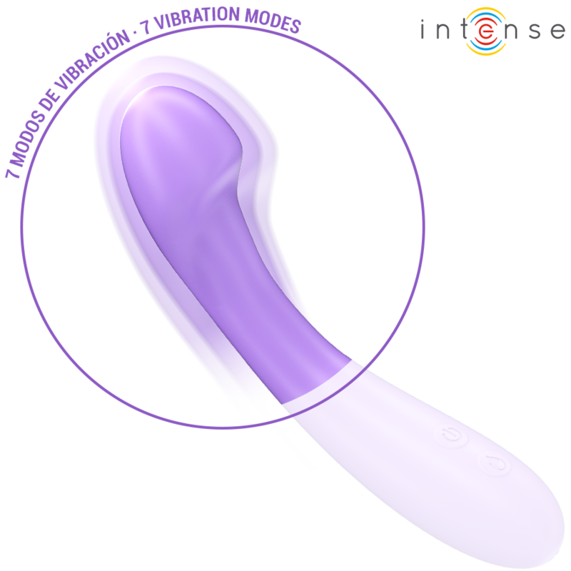 INTENSE - BECKY VIBRATEUR 19 CM CHAUFFANT 7 VIBRATIONS VIOLET - Sensualia