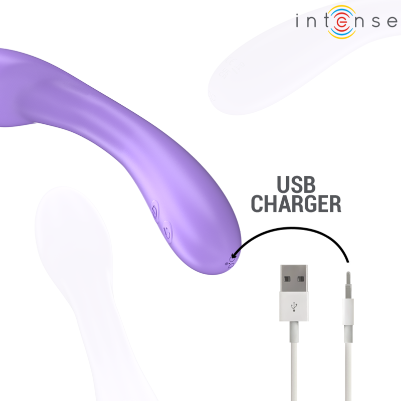 INTENSE - BECKY VIBRATEUR 19 CM CHAUFFANT 7 VIBRATIONS VIOLET - Sensualia