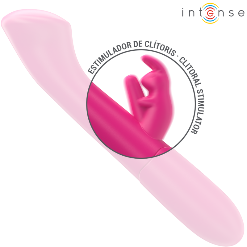INTENSE - JULIETA VIBRATEUR RABBIT 18,6 CM 10 VIBRATIONS ROSE - Sensualia
