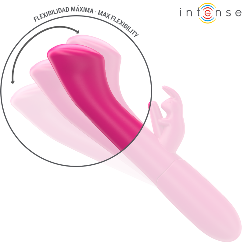 INTENSE - JULIETA VIBRATEUR RABBIT 18,6 CM 10 VIBRATIONS ROSE - Sensualia
