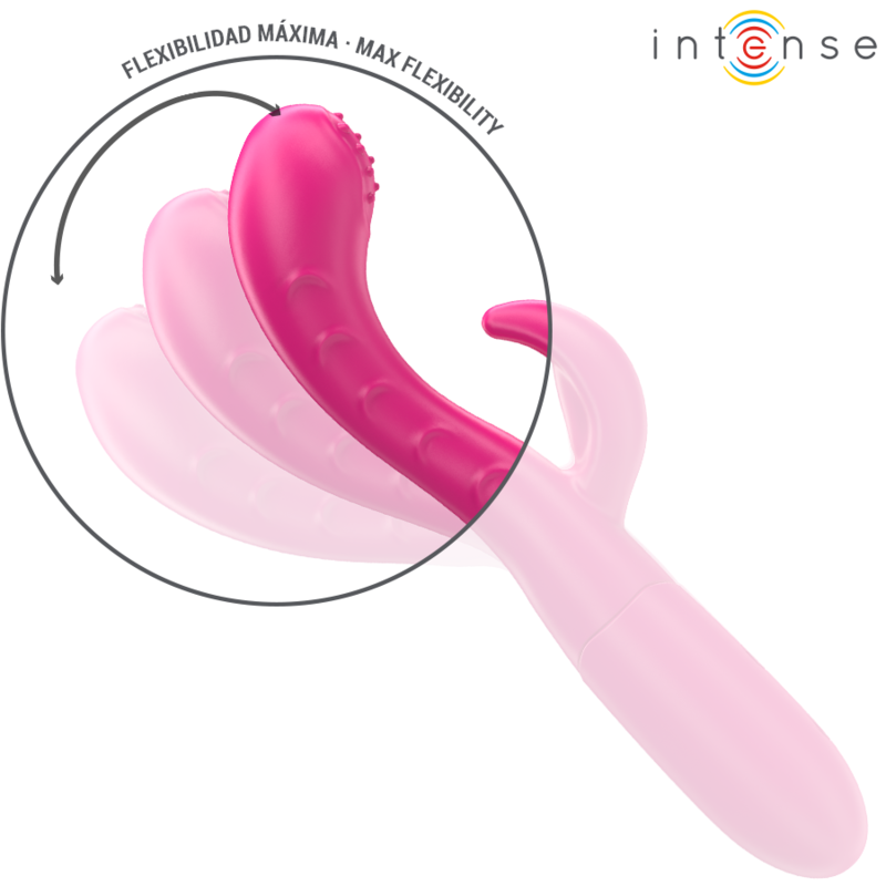 INTENSE - AMARA VIBRATEUR AVEC LANGUE STIMULANTE 10 VIBRATIONS ROSE - Sensualia