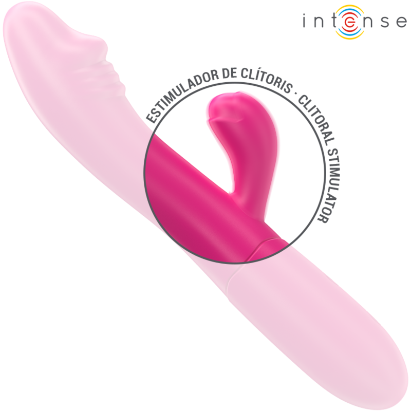INTENSE - IVY VIBRATEUR FLEXIBLE 10 VIBRATIONS AVEC LANGUE STIMULANTE ROSE - Sensualia